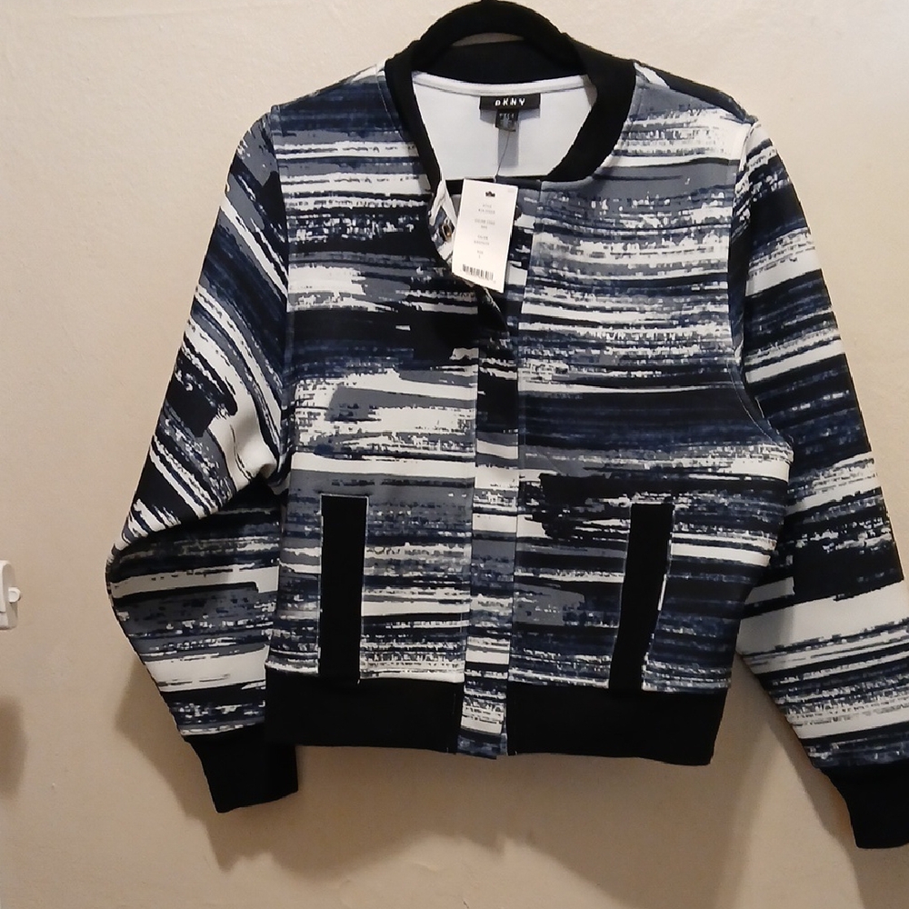 Gray Patterned Bomber Jacket